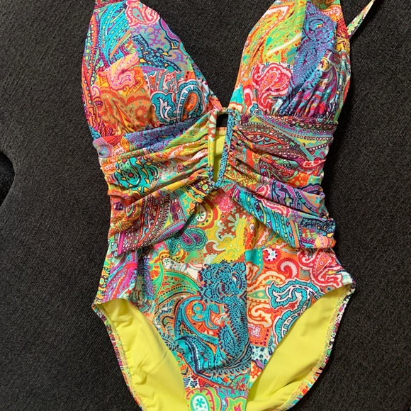 Bleu rod Beattie ladies onepiece swim suit size 6 - Picture 2 of 8